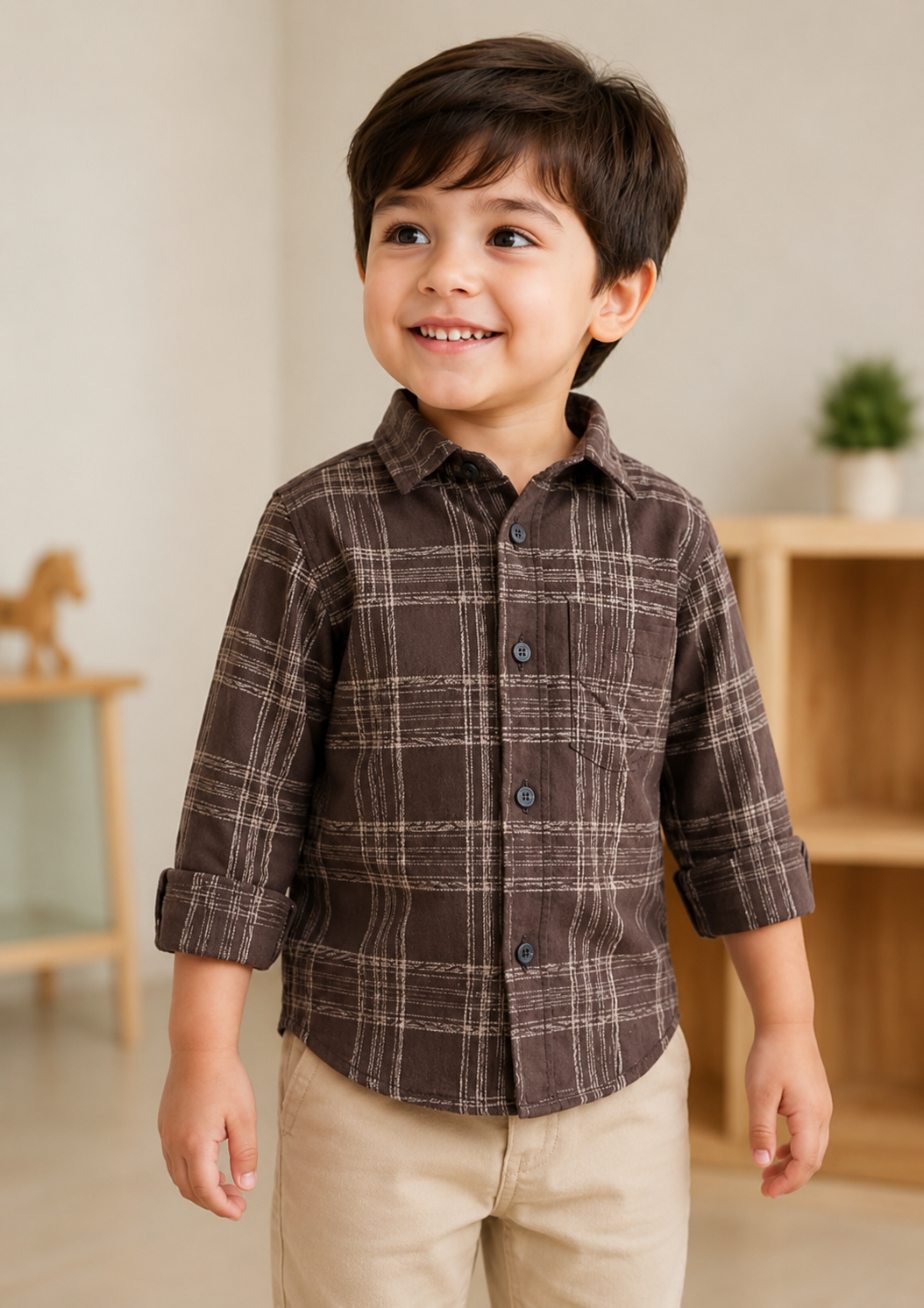 Timber Trail Plaid Shirt for Boys