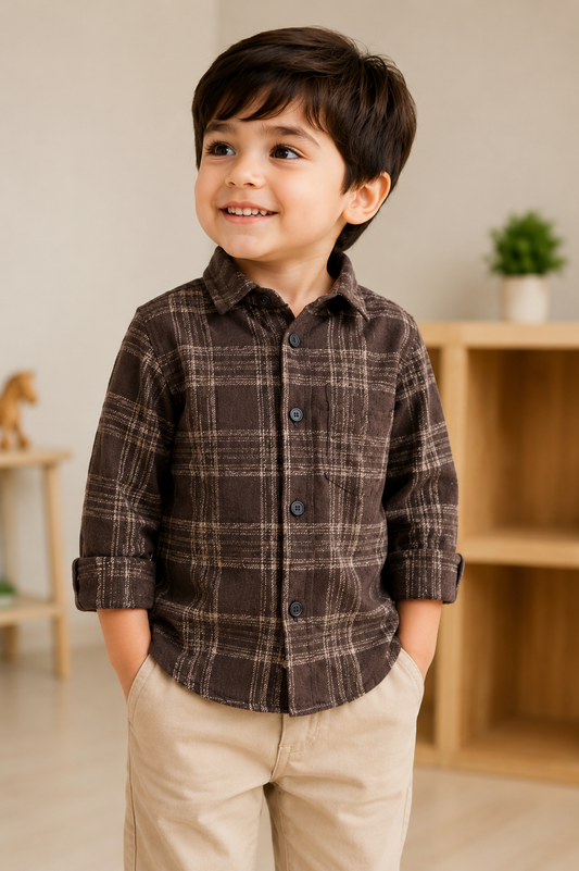 Timber Trail Plaid Shirt for Boys