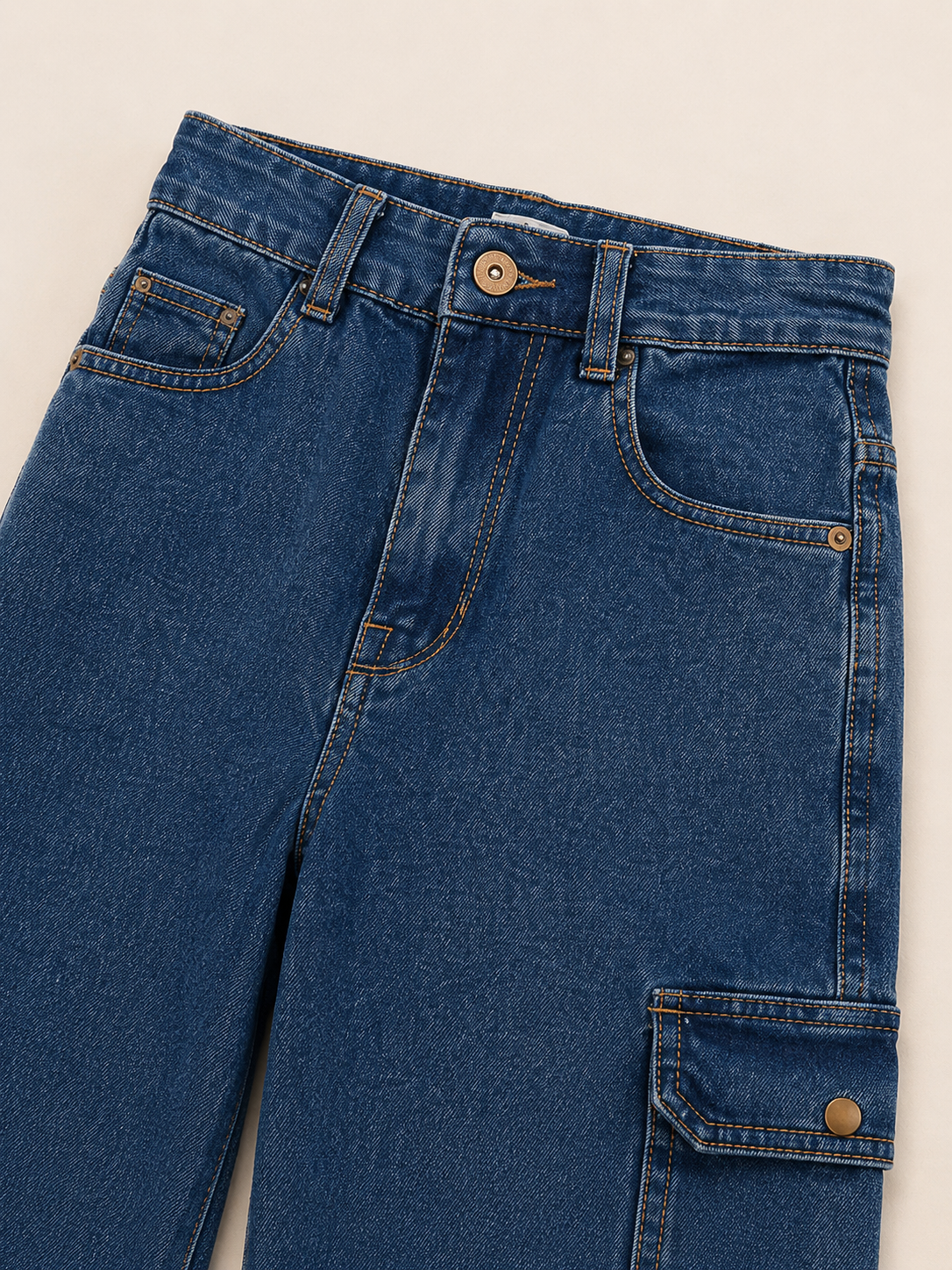 Skyline Cargo Wide-Leg Jeans