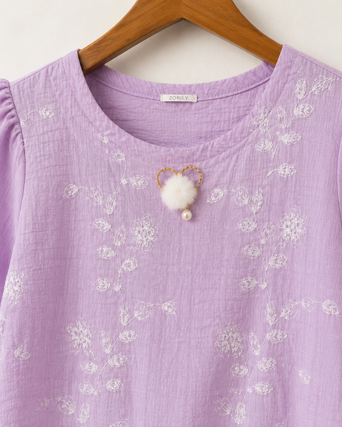 Lavender Whisper Knot Top