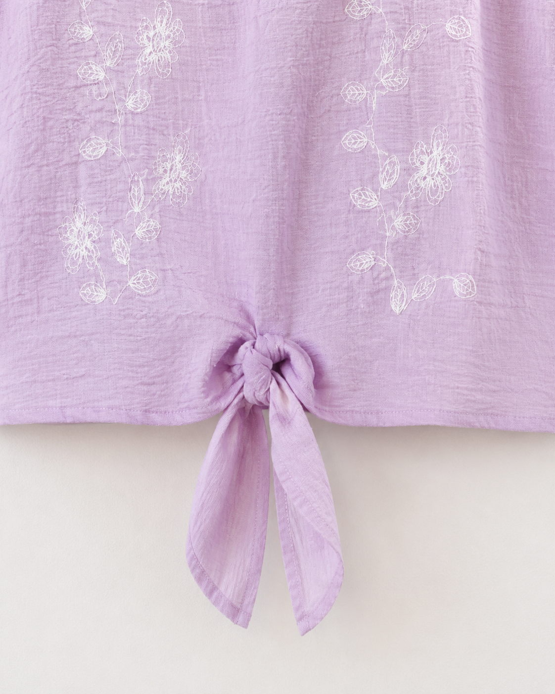 Lavender Whisper Knot Top