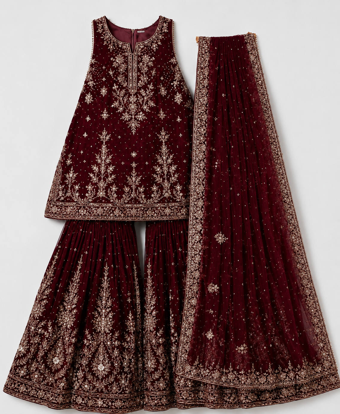 Crimson Royale Sharara Women