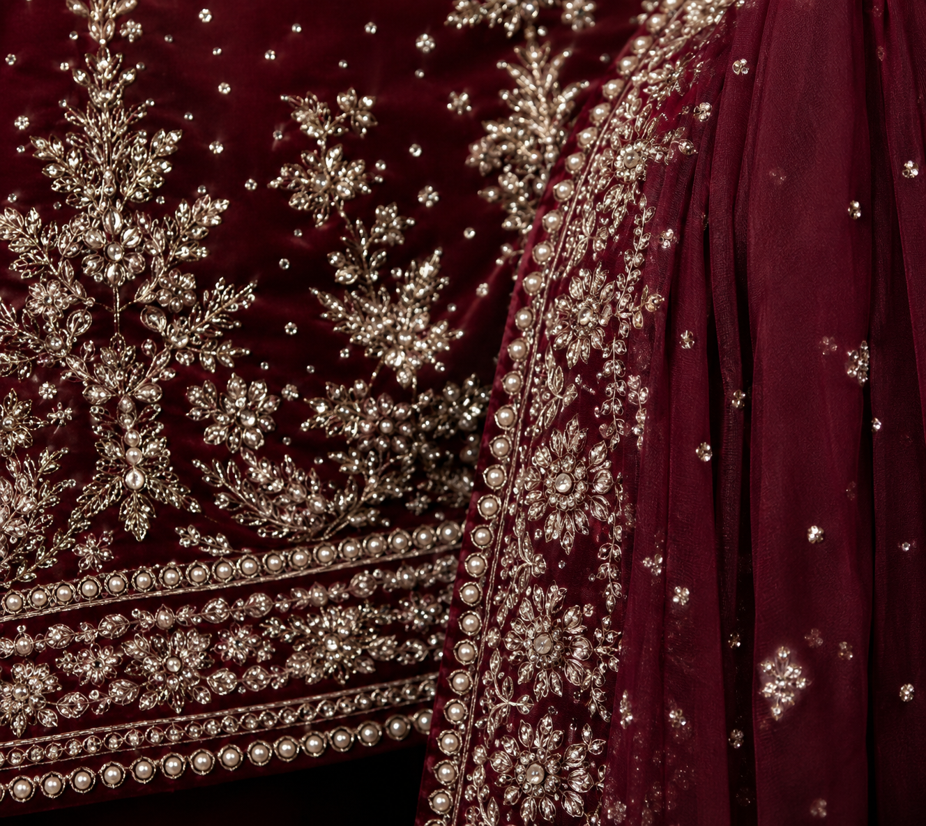 Crimson Royale Sharara Women